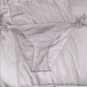 white bikini bottoms